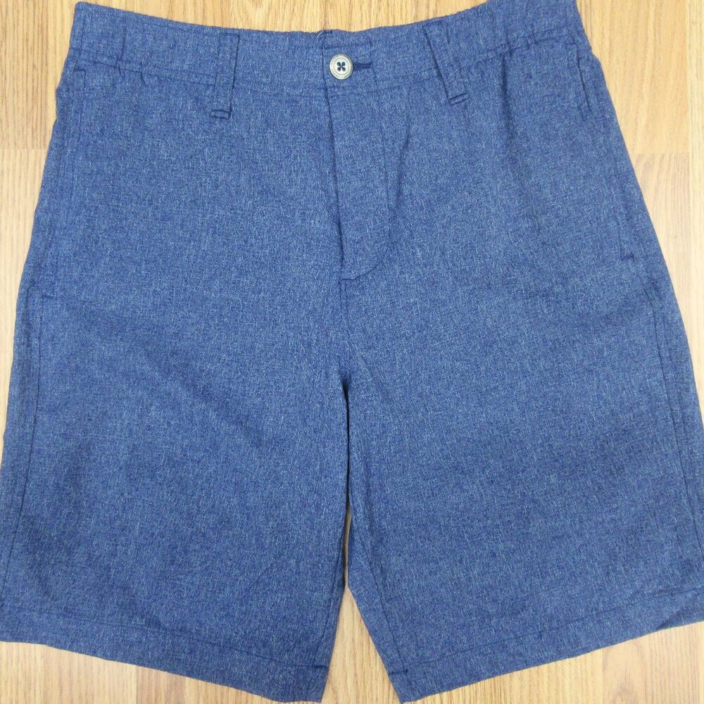 UNDER ARMOUR REGULAR FIT Mens POLYESTER GOLF SHORTS NAVY BLUE Sz 30